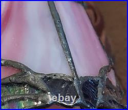 12 Copper Grove Mosa Vintage Tiffany Pink Purple Slag Stained Glass Lamp 12 Copper Grove Mosa Vintage Tiffany Pink Purple Slag Stained Glass Lamp