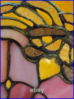 12 Copper Grove Mosa Vintage Tiffany Pink Purple Slag Stained Glass Lamp 12 Copper Grove Mosa Vintage Tiffany Pink Purple Slag Stained Glass Lamp