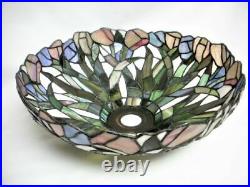 15 Arts & Crafts Stained Slag Glass Table Floor Lamp Shade Tiffany Style Leaded