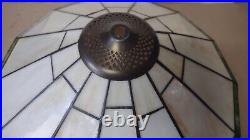 16 Inches ARTS & CRAFT MISSION STAINED SLAG GLASS LAMP SHADE TIFFANY STYLE
