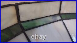 16 Inches ARTS & CRAFT MISSION STAINED SLAG GLASS LAMP SHADE TIFFANY STYLE