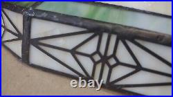 16 Inches ARTS & CRAFT MISSION STAINED SLAG GLASS LAMP SHADE TIFFANY STYLE