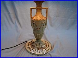 1920 Bradley & Hubbard Antique Slag glass lamp
