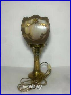1920's Caramel Slag glass Table Lamp