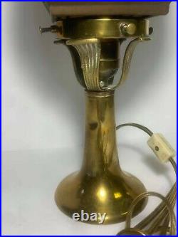 1920's Caramel Slag glass Table Lamp