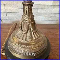22 Vintage Tiffany Style Double Socket Table Lamp Bronze/Cast Metal Base Beauty 22 Vintage Tiffany Style Double Socket Table Lamp Bronze/Cast Metal Base Beauty