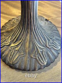 2 Vtg Table Lamp FOR Stained Glass Shade Art Deco Nouveau Victorian Repro