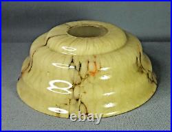 30s Art Deco Bohemian Loetz Marbled Glass Lamp Shade Ceiling Light Caramel Slag
