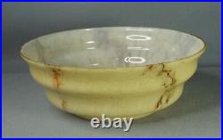 30s Art Deco Bohemian Loetz Marbled Glass Lamp Shade Ceiling Light Caramel Slag
