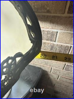 ANTIQUE ART NOUVEAU/DECO Slag Glass Lamp with Rare Lighted Base Oversized