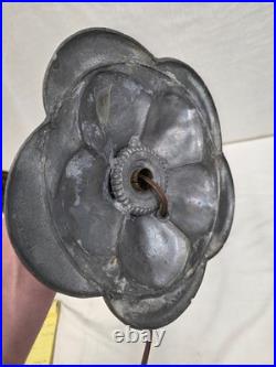 ANTIQUE LAMP BASE FOR REVERSE PAINTED LAMP OR SLAG LAMP SHADE Art Deco Hubbard