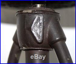 Antique Signed Bradley &hubbard 1907 Mission Slag Glass Lamp Tiffany/handel Era