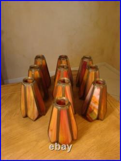 AWASOME Vintage 60s Tiffany Style Slag glass LAMP