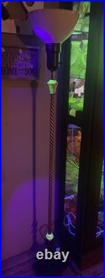 Akro Agate Slag Glass Floor Lamp