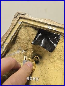 Antique 16.5 Arts & Crafts 8 Panel Slag Glass Art Nouveau Boudoir Lamp