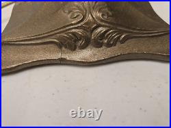 Antique 16.5 Arts & Crafts 8 Panel Slag Glass Art Nouveau Boudoir Lamp