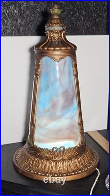 Antique 1900s Slag Glass Lamp Base / Stand Alone Light Athstetic Victorian