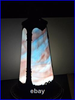 Antique 1900s Slag Glass Lamp Base / Stand Alone Light Athstetic Victorian