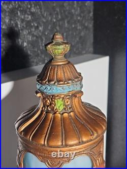 Antique 1900s Slag Glass Lamp Base / Stand Alone Light Athstetic Victorian