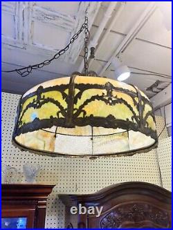 Antique 20th Century Bradley Hubbard Umbrella style Pendant Lamp / Chandelier