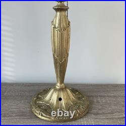 Antique 21 Pittsburgh Lamp Base For Slag or Stained Mosaic Glass Shade