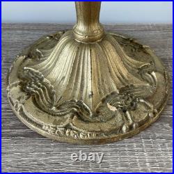 Antique 21 Pittsburgh Lamp Base For Slag or Stained Mosaic Glass Shade