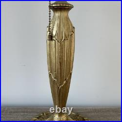 Antique 21 Pittsburgh Lamp Base For Slag or Stained Mosaic Glass Shade