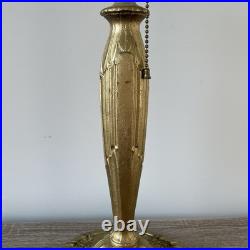 Antique 21 Pittsburgh Lamp Base For Slag or Stained Mosaic Glass Shade