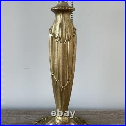 Antique 21 Pittsburgh Lamp Base For Slag or Stained Mosaic Glass Shade