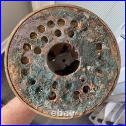 Antique 21 Pittsburgh Lamp Base For Slag or Stained Mosaic Glass Shade