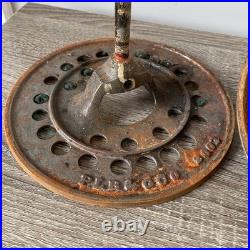 Antique 21 Pittsburgh Lamp Base For Slag or Stained Mosaic Glass Shade