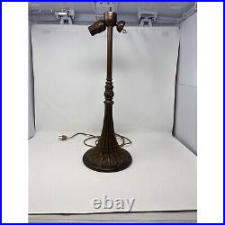 Antique 22 All Brass Lamp Base For Slag Stained Glass Shade Very High Quality