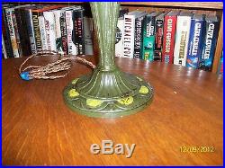 Antique A & R Bent Slag Glass Lamp Miller Bradley & Hubbard Pittsburgh Handel