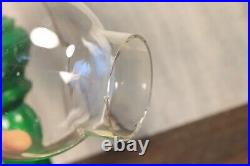 Antique Art Deco Bohemian Table Oil Lamp Malachite Slag Glass Heinrich Hoffman