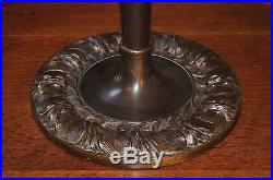 Antique Art Nouveau Large 20 Panel Slag Glass Lamp Bradley Hubbard Arts & Crafts