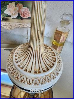 Antique Art Nouveau Peach Stained Slag Glass 14 Parlor Bedroom Lamp -Working Antique Art Nouveau Peach Stained Slag Glass 14 Parlor Bedroom Lamp -Working