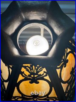Antique Art Nouveau Pittsburgh Slag Glass Lamp B & H Style