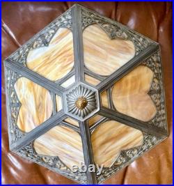 Antique Art Nouveau Slag Glass Table Lamp Antique Art Nouveau Slag Glass Table Lamp