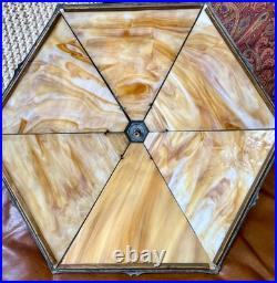 Antique Art Nouveau Slag Glass Table Lamp Antique Art Nouveau Slag Glass Table Lamp