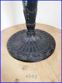 Antique Art Nouveau c. 1915 Georgeous Slag Glass Lamp Working 23 x 16