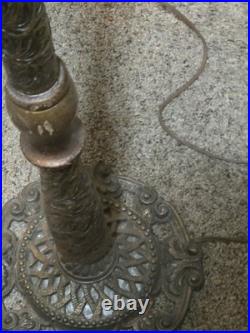 Antique Art Nouveau slag glass Floor lamp. Tiffanys