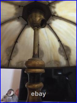 Antique Art Nouveau slag glass Floor lamp. Tiffanys
