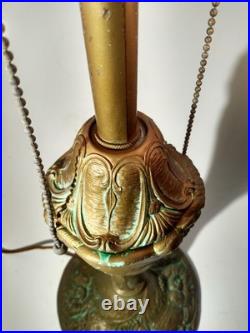 Antique Art nouveau 3 1/2 Rest Fitter Slag Lamp Base 23 Royal Co. Handel Era
