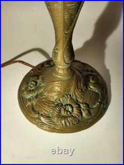 Antique Art nouveau 3 1/2 Rest Fitter Slag Lamp Base 23 Royal Co. Handel Era Antique Art nouveau 3 1/2 Rest Fitter Slag Lamp Base 23 Royal Co. Handel Era