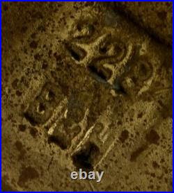 Antique Arts & CRAFTS Bradley Hubbard Marked Slag Glass Table Lamp 19x15