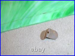 Antique Arts & Crafts Era Square Frame Slag Glass Hanging Oil Lampfor Restor Antique Arts & Crafts Era Square Frame Slag Glass Hanging Oil Lampfor Restor