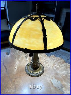 Antique Arts & Crafts Miller Slag Lamp