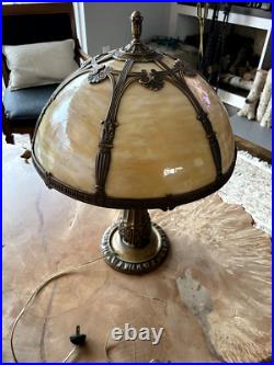 Antique Arts & Crafts Miller Slag Lamp