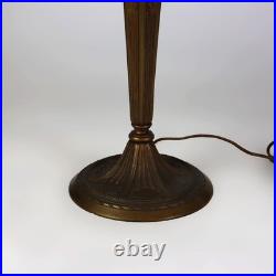 Antique Arts & Crafts Slag Glass Lamp C1910