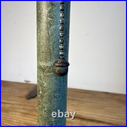 Antique Arts & Crafts Tree Overlay Slag Glass Boudoir Lamp